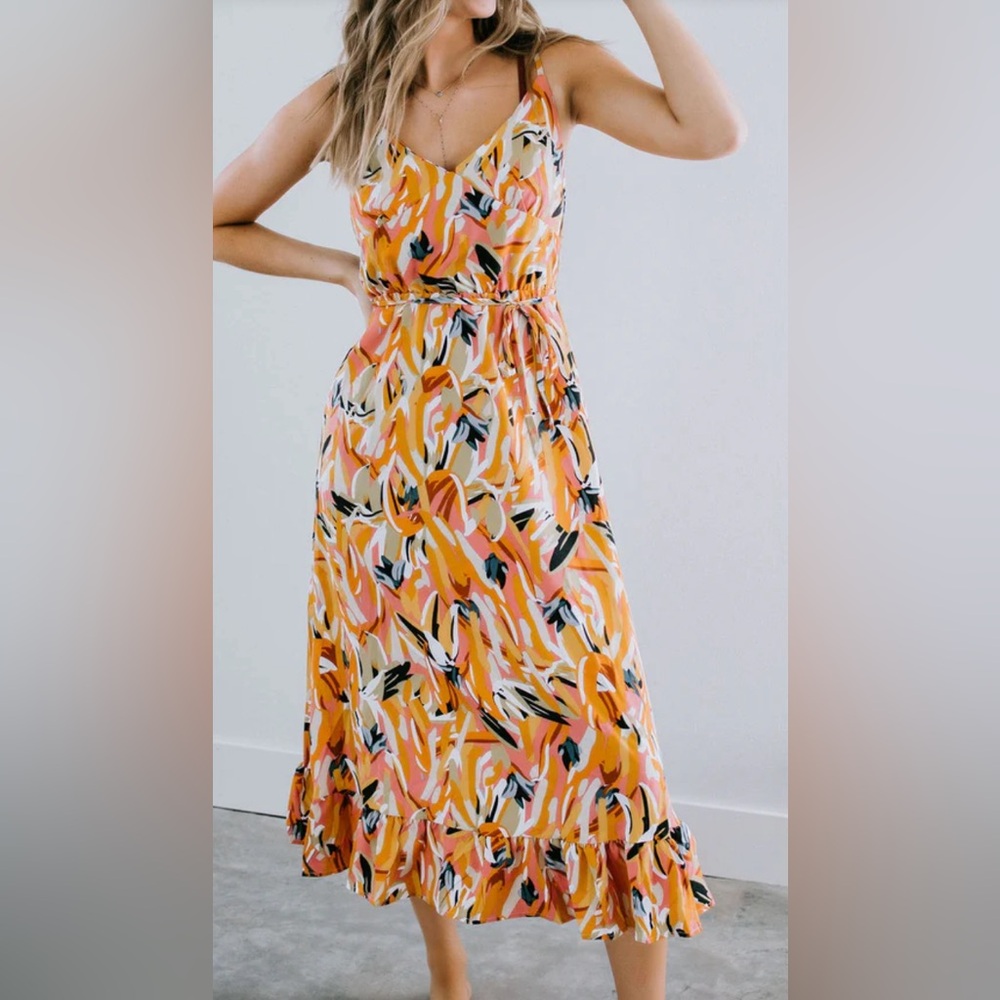 Lauriebelles Daphne Lo Sunny Oasis Midi Dress Medium